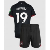 Echipament fotbal West Ham United Edson Alvarez #19 Tricou Deplasare 2024-25 pentru copii maneca scurta (+ Pantaloni scurti)